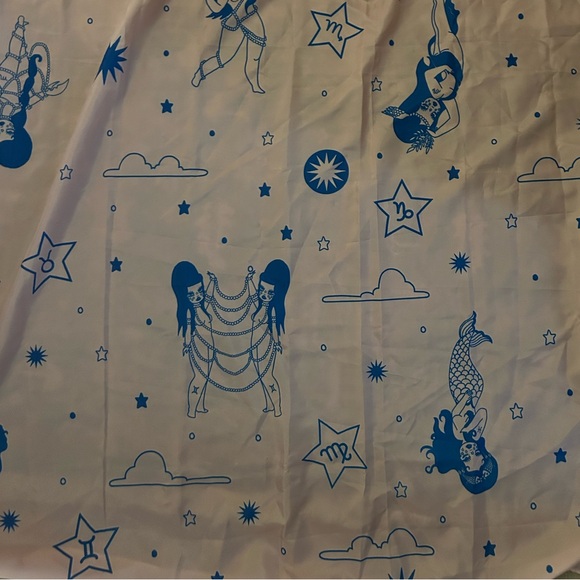 Valfre Celestial Zodiac Shower Curtain - Picture 4 of 4